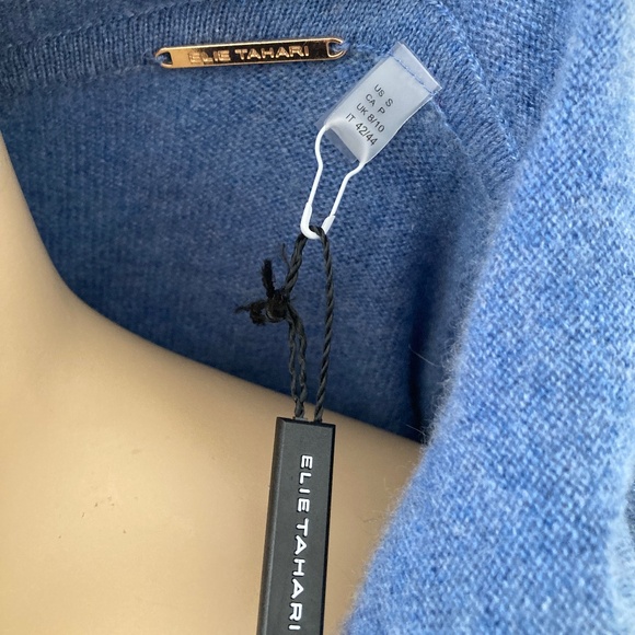 Elie Tahari Cashmere Hoodie Full Zip Sweater S - Picture 5 of 6
